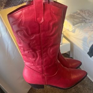 Red Cowboy Boots